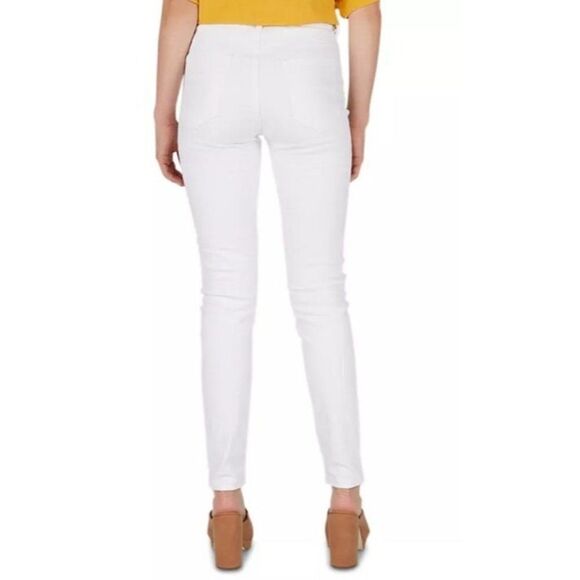 Numero Verona Ankle Skinny Jeans 29 White Juniors' Stretchy Exposed-Buttons NEW‎ - Picture 9 of 9